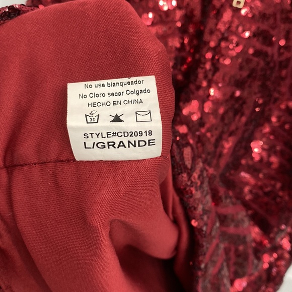 Windsor Sequin V Neck Mini Dress - Picture 6 of 6